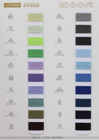 1/24NM 绢丝和纸纱