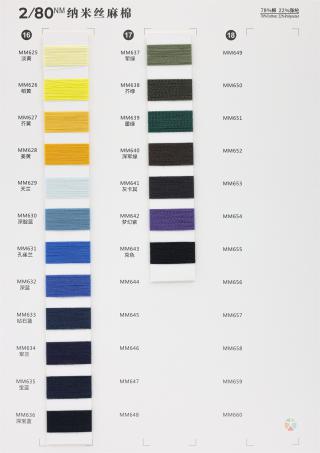 2/80NM 纳米丝麻棉