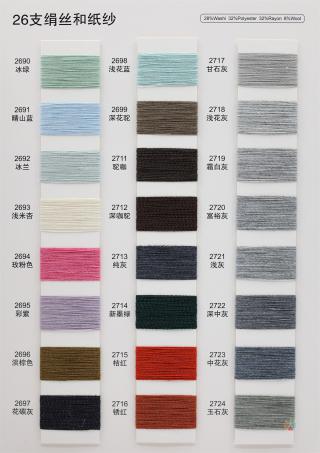 26/1 绢丝和纸纱