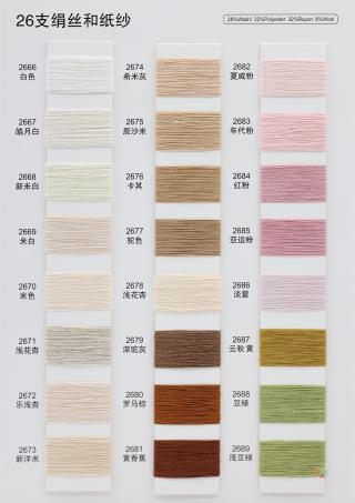 26/1 绢丝和纸纱