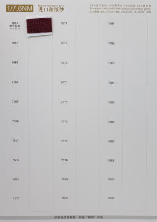 1/7.6NM 进口和纸纱