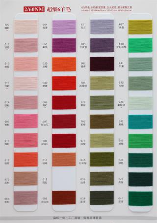 2/60NM 超细6羊毛 闪光6羊毛