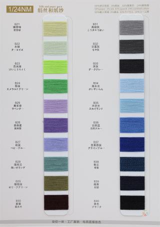 1/24NM 绢丝和纸纱