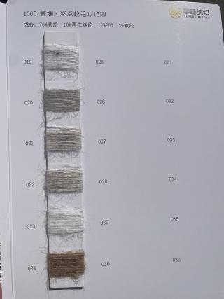 1065 繁斓·彩点拉毛纱15支