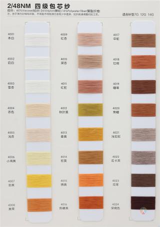 2/48NM 四级包芯纱