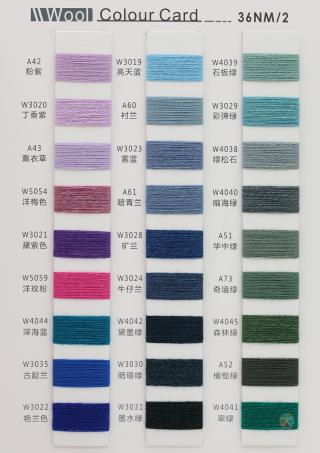 36NM/2 100%羊毛
