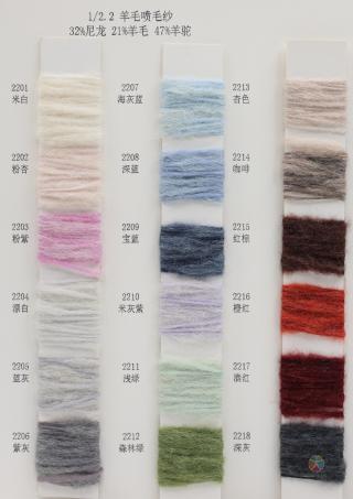 1/2.2 羊毛喷毛纱