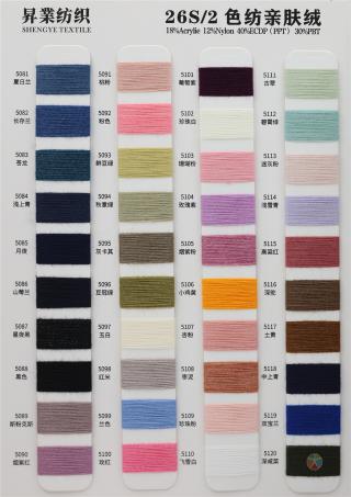 26S/2 色纺亲肤绒
