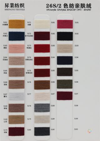 26S/2 色纺亲肤绒