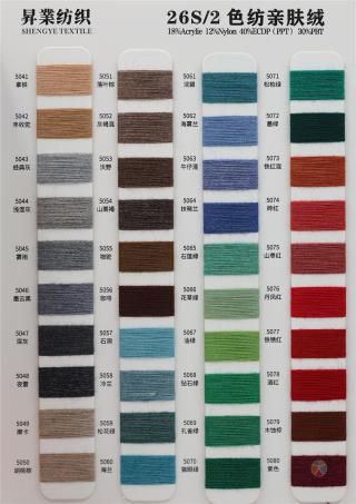 26S/2 色纺亲肤绒