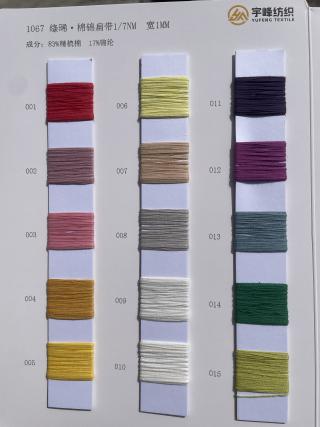 1067 绦晞·棉锦扁带纱7支 带子纱