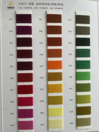 1073 洋海·精纺全羊毛30支 全羊毛48支 全羊毛60支