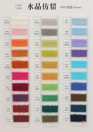 1.1公分 1.3公分 水晶仿貂