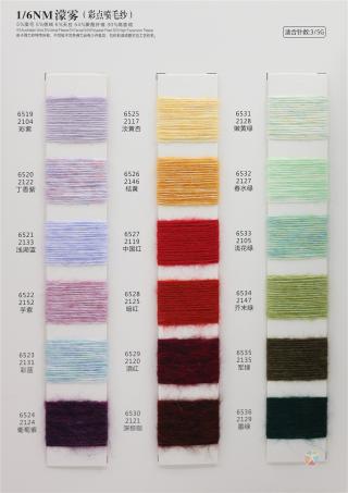 1/6NM 濛霧 （彩点喷毛纱）
