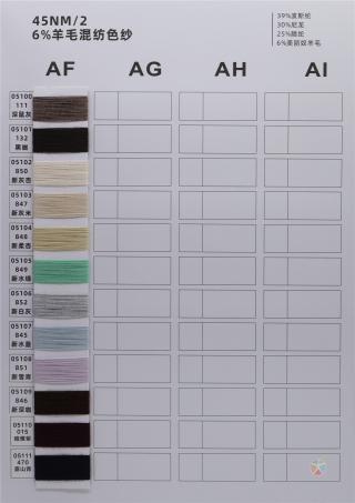 45NM/2 6%羊毛混纺