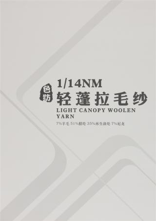 1/14NM 色纺轻蓬拉毛纱