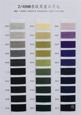 2/48NM 亲肤角蛋白羊毛
