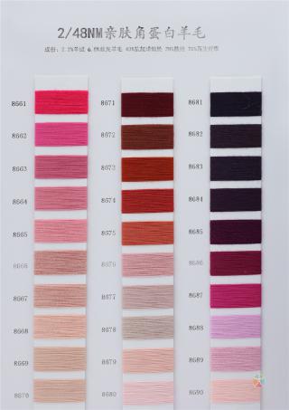 2/48NM 亲肤角蛋白羊毛