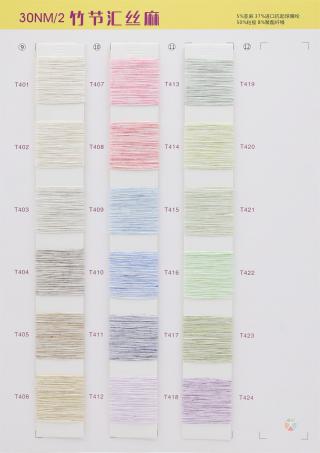 30NM/2 竹节汇丝麻