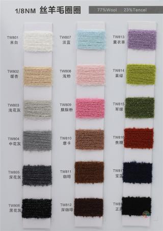 1/8NM 丝羊毛圈圈