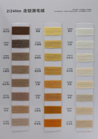 2/24NM 走锭澳毛绒