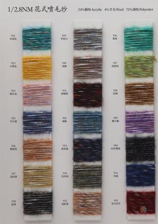 1/2.8NM 花式喷毛纱