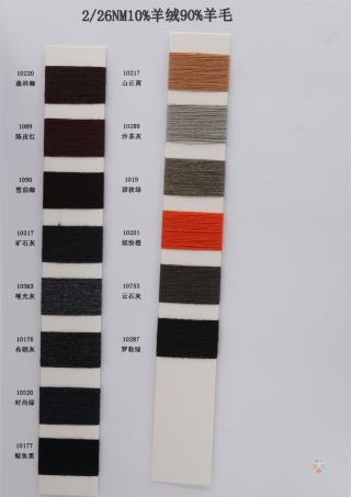 2/26NM 10%羊绒 90%羊毛