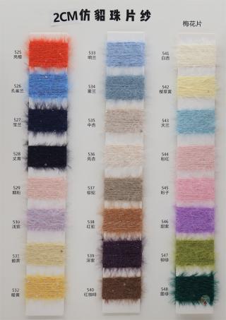 2CM 仿貂珠片纱