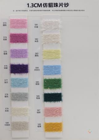 1.3CM 仿貂珠片纱