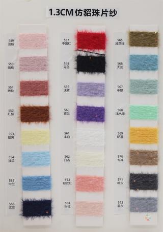 1.3CM 仿貂珠片纱
