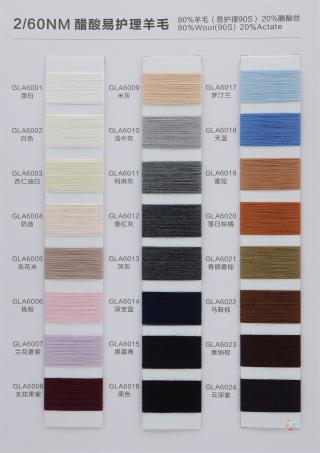 2/60NM 醋酸易护理羊毛