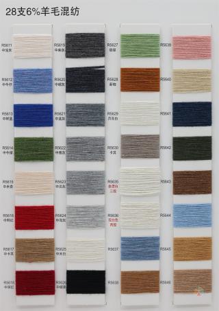 16/1 6%羊毛混纺