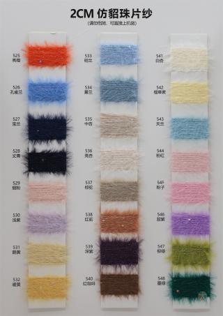 1.3公分仿貂珠片纱