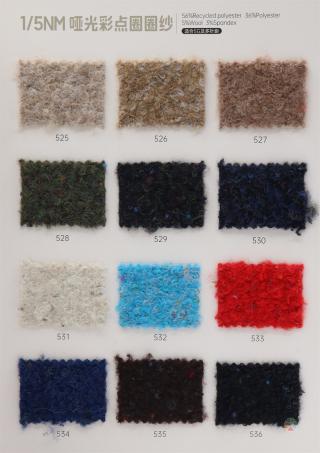 1/5NM 哑光彩点圈圈纱