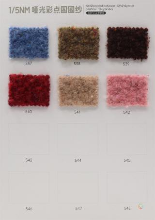 1/5NM 哑光彩点圈圈纱