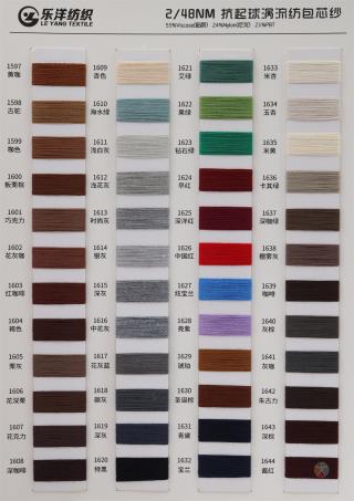 2/48NM 抗起球涡流纺包芯纱