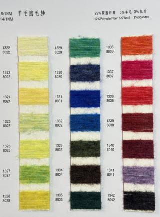 1/14NM羊毛磨毛纱