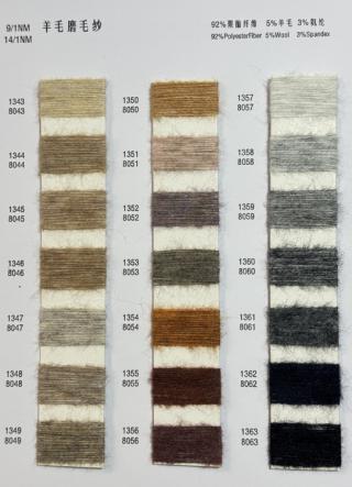 1/14NM羊毛磨毛纱