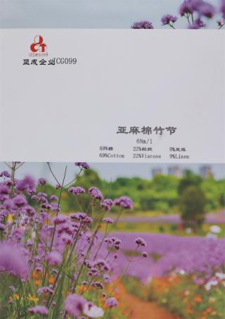 6Nm/1 亚麻棉竹节