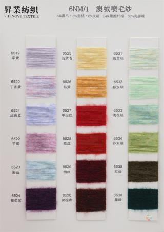 6NM/1 澳绒喷毛纱