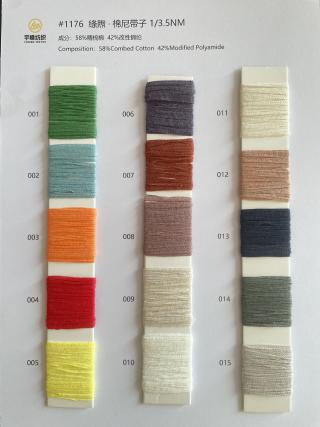 1176 绦煦·棉尼带子纱3.5支