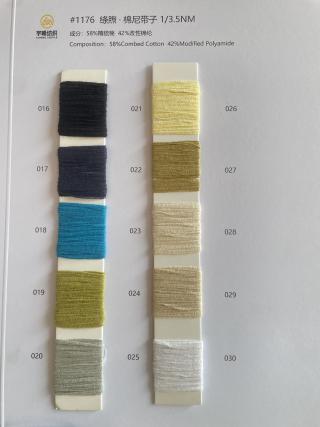 1176 绦煦·棉尼带子纱3.5支