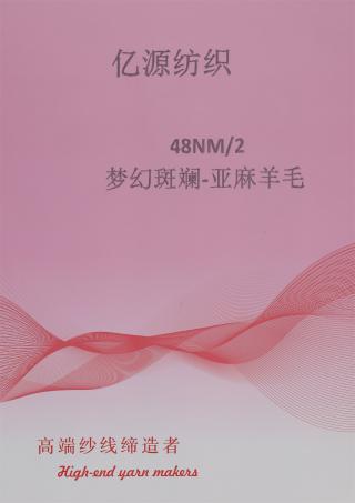 48NM/2 梦幻斑斓-亚麻羊毛
