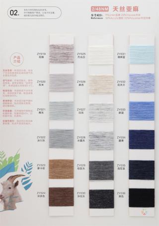 2/48NM 天丝亚麻(亚麻包芯纱)