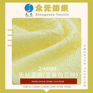 2/48NM 天丝亚麻(亚麻包芯纱)