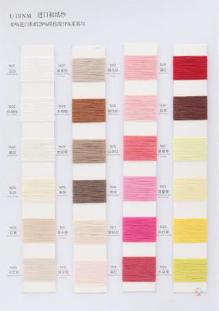 1/19NM 进口和纸纱