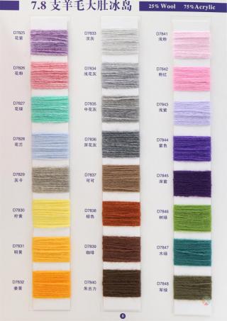 1.3NM/1 2.5NM/1 5.5NM/1 7.8NM/1 大肚冰岛毛