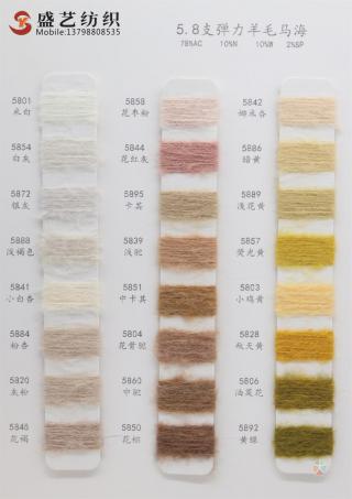 5.8支 弹力羊毛马海