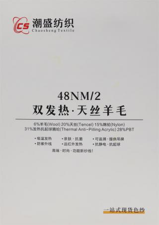 48NM/2 双发热·天丝羊毛