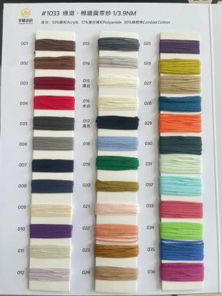 1033 绦潋·棉晴扁带3.9支 棉晴高速带 扁带纱